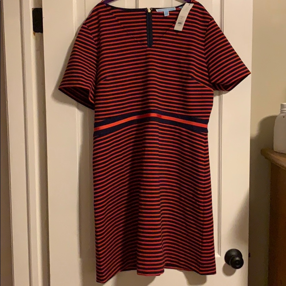 Draper James Striped Ponte Dress